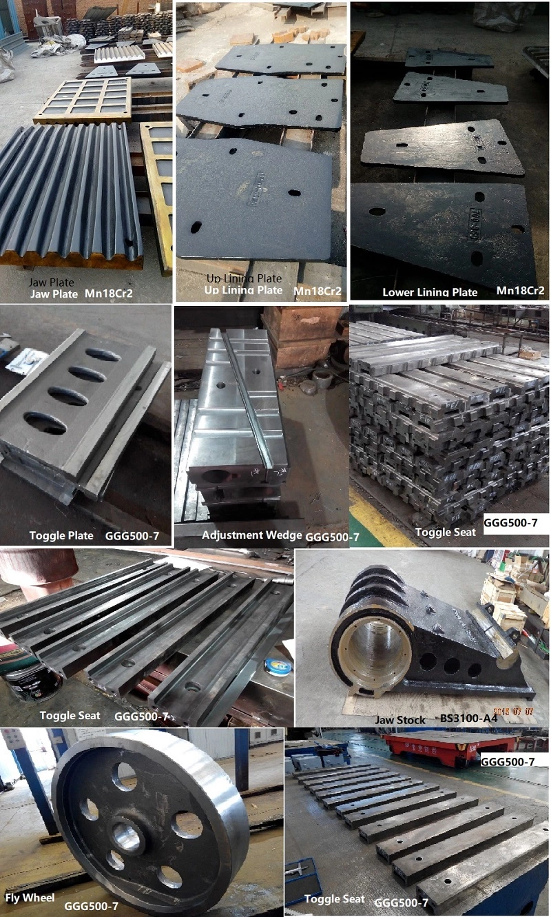 Jaw Cone Crusher Wear Parts High Manganese Sand Castings Foundry