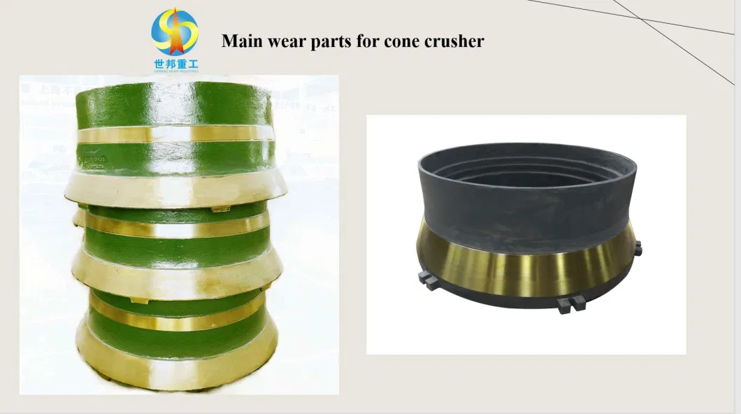 High Quality Casting Steel Bowl Liner and Mantle for Cone Crusher Wear Parts